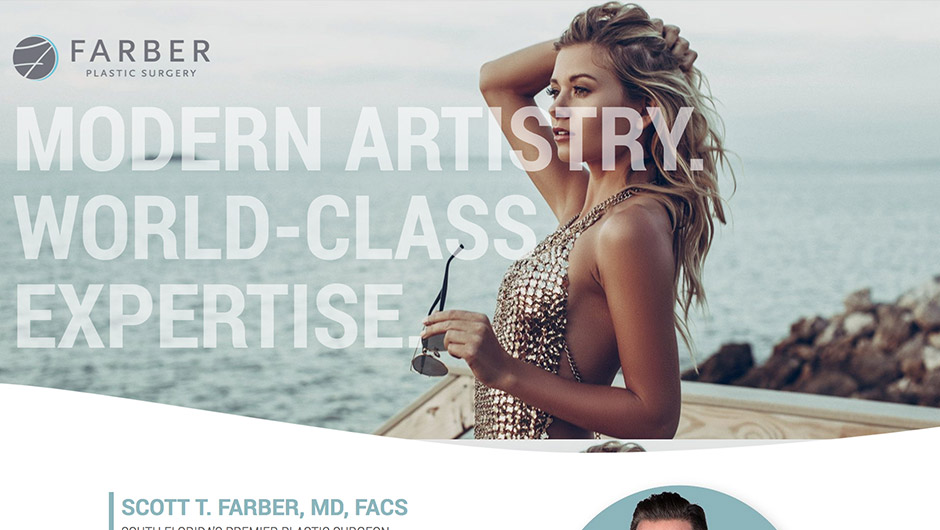 Farber Plastic Surgery - website screenshot
