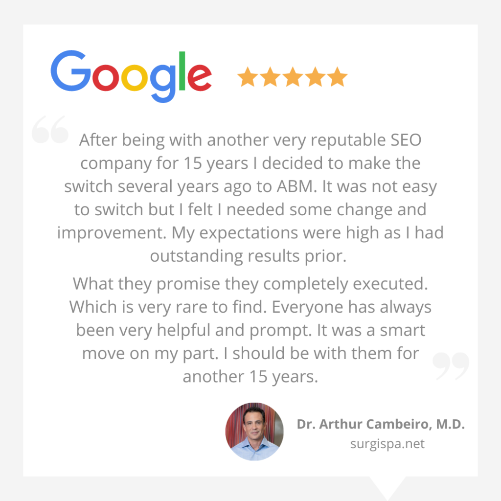Reviews of Dr. Arthur Cambeiro, M.D.
